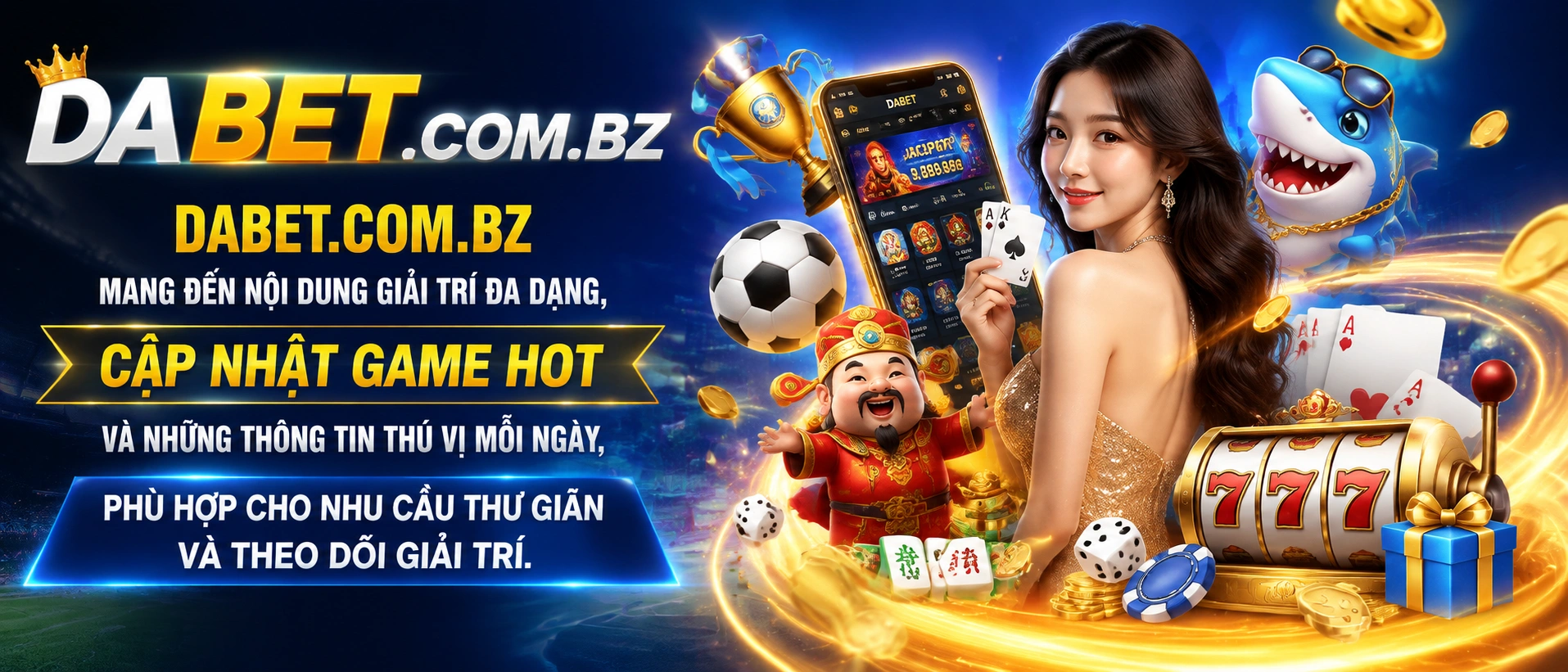 Giao diện game Nổ Hũ nổi bật trên dabet.com.bz